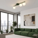 Lampa sufitowa KAIRO 3 OLIVE GREEN 1873/3 EMIBIG
