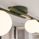 Lampa sufitowa KAIRO 3 OLIVE GREEN 1873/3 EMIBIG