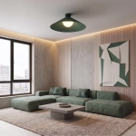 Lampa sufitowa MONO PLAFON 1L OLIVE GREEN 1880/1L EMIBIG