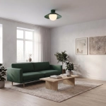 Lampa sufitowa MONO PLAFON 1S OLIVE GREEN 1880/1S EMIBIG