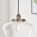 Lampa wisząca CAMBERLEY nickel-transparent 96172 ENDON