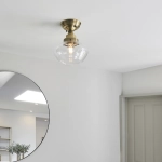 Lampa sufitowa CAMBERLEY brass-transparent 97687 ENDON