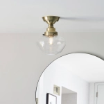 Lampa sufitowa CAMBERLEY brass-transparent 97687 ENDON