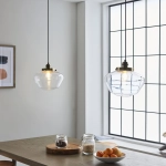 Lampa wisząca CAMBERLEY brass-transparent 97691 ENDON