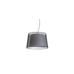 ESPLANADE wisząca czarna/biała chrom 230V E27 42W R12483 Rendl light studio