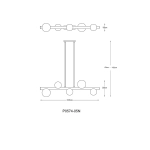 Lampa wisząca FORES P0574-05N-V6AA ZUMA LINE