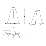 Lampa wisząca CROSS – 306700732 TRIO