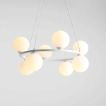 LAMPA WISZĄCA KRONE 8 BIAŁY 1085P ALDEX - zdjęcie dodatkowe 3