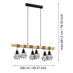 TOWNSHEND 5 Lampa wisząca 44076 EGLO