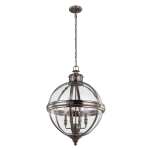 kinkiecik.pl Żyrandol Adams – 4 źródła światła – Antyczny nikiel FE-ADAMS-4P-ANL Elstead Lighting