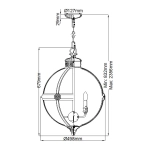 Żyrandol Adams – 4 źródła światła – Brąz brytyjski FE-ADAMS-4P-BRZ Elstead Lighting