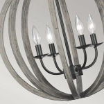 Żyrandol Grand Bank – 5 źródeł światła – Postarzana antyczna szarość KL-GRAND-BANK5 Elstead Lighting