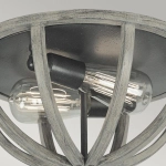 Plafon Allier – 2 źródła światła – Postarzane drewno dębowe / Antyczne kute żelazo FE-ALLIER-F-WW Elstead Lighting