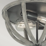 Plafon Allier – 2 źródła światła – Postarzane drewno dębowe / Antyczne kute żelazo FE-ALLIER-F-WW Elstead Lighting