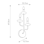 Kinkiet Annie – 3 źródła światła – Teksturowana biel FE-ANNIE3-PSW Elstead Lighting
