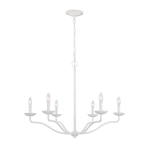 Żyrandol Annie – 6 źródeł światła – Teksturowana biel FE-ANNIE6-PSW Elstead Lighting