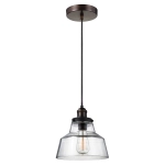 kinkiecik.pl Lampa wisząca Baskin – 1 źródło światła – Stary mosiądz/ Stary cynk FE-BASKIN-P-A-BR Elstead Lighting