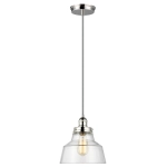Lampa wisząca Baskin – 1 źródło światła – Polerowany nikiel FE-BASKIN-P-A-PN Elstead Lighting