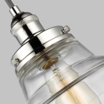 Lampa wisząca Baskin – 1 źródło światła – Polerowany nikiel FE-BASKIN-P-A-PN Elstead Lighting