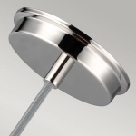 Lampa wisząca Baskin – 1 źródło światła – Polerowany nikiel FE-BASKIN-P-A-PN Elstead Lighting