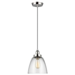 Lampa wisząca Baskin – 1 źródło światła – Polerowany nikiel FE-BASKIN-P-B-PN Elstead Lighting