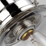 Lampa wisząca Baskin – 1 źródło światła – Polerowany nikiel FE-BASKIN-P-B-PN Elstead Lighting