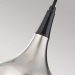 Mała lampa wisząca Beso – 1 źródło światła – Szczotkowana stal FE-BESO-P-S-BS Elstead Lighting