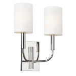 Kinkiet Brianna – 2 źródła światła – Polerowany nikiel FE-BRIANNA2-PN Elstead Lighting