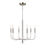 Żyrandol Brianna – 6 źródeł światła – Polerowany nikiel FE-BRIANNA6-PN Elstead Lighting