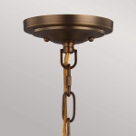 Lampa wisząca Cadence – 2 źródła światła – Ciemny antyczny mosiądz/ Matowa czerń FE-CADENCE-2P-MB Elstead Lighting