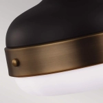 Lampa wisząca Cadence – 2 źródła światła – Ciemny antyczny mosiądz/ Matowa czerń FE-CADENCE-2P-MB Elstead Lighting