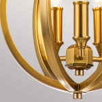 Mała lampa wisząca Corinne – 3 źródła światła – Oksydowany mosiądz FE-CORINNE-3P-S-BB Elstead Lighting
