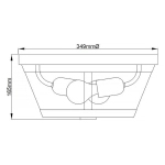 Plafon Harrow – 2 źródła światła FE-HARROW-F Elstead Lighting
