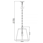 Lampa wisząca Harrow – 1 źródło światła FE-HARROW-P-M Elstead Lighting