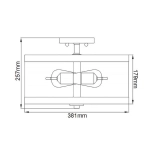 Plafon Harrow – 2 źródła światła FE-HARROW-SF Elstead Lighting
