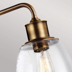 Podłużna lampa wisząca Hobson – 3 źródła światła – Stary mosiądz FE-HOBSON-3P-AB Elstead Lighting