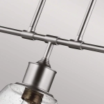 Podłużna lampa wisząca Hobson – 3 źródła światła – Satynowy nikiel FE-HOBSON-3P-SN Elstead Lighting