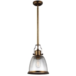 kinkiecik.pl Lampa wisząca Hobson – 1 źródło światła – Stary mosiądz FE-HOBSON-P-M-AB Elstead Lighting