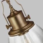 Lampa wisząca Hobson – 1 źródło światła – Stary mosiądz FE-HOBSON-P-M-AB Elstead Lighting
