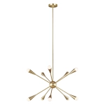 Żyrandol Jax – 10 źródeł światła – Oksydowany mosiądz FE-JAX10-BB Elstead Lighting