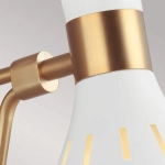 Kinkiet Joan – 1 źródło światła – Matowa biel / Oksydowany mosiądz FE-JOAN1-MW Elstead Lighting