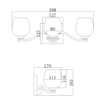 Kinkiet Kalli – 3 źródła światła FE-KALLI3-BATH Elstead Lighting