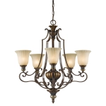 Żyrandol Kelham Hall – 5 źródeł światła FE-KELHAM-HALL5-UPLT Elstead Lighting
