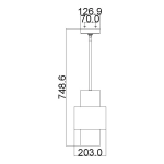 Mała lampa wisząca Kenney – 1 źródło światła FE-KENNEY-MP Elstead Lighting