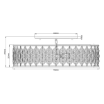 Plafon Lucia – 6 źródeł światła FE-LUCIA-6SF-L Elstead Lighting