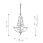 Żyrandol Nori – 4 źródła światła FE-NORI4-DWZ Elstead Lighting