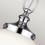 Mała lampa wisząca Parkman – 1 źródło światła – Polerowany nikiel FE-PARKMAN-PS-PN Elstead Lighting
