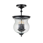 Lampa wisząca Pickering Lane – 3 źródła światła – Czarny FE-PICKERING-LANE-SF-BLK Elstead Lighting