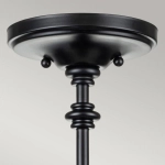 Lampa wisząca Pickering Lane – 3 źródła światła – Czarny FE-PICKERING-LANE-SF-BLK Elstead Lighting