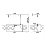 Lampa wisząca Remy – 4 źródła światła FE-REMY-P-A Elstead Lighting